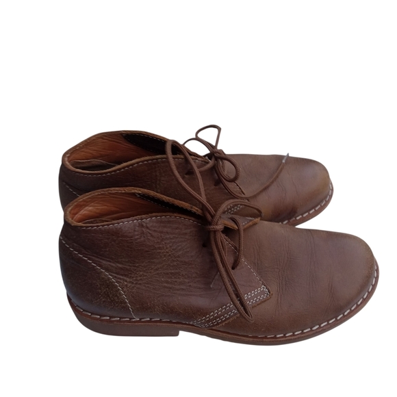 Roots Canada Brown Leather Chukka Boots Lace Up Shoes Women’s Size 7.5 - Picture 2 of 10